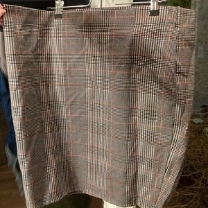 Plaid mini skirt